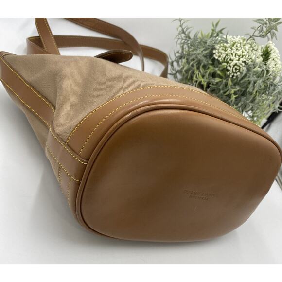 Dooney & Bourke VINTAGE T307, N°362308, made in USA,‎ Tan Small Bucket Bag - Picture 8 of 11